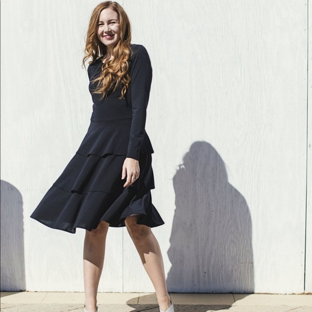 NWT LLR SOLID Black “Georgia”, Small